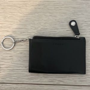 Coach leather credit card and keychain holder